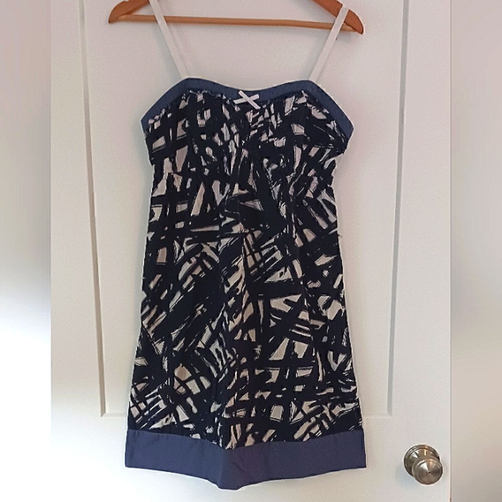 Simply Vera Wang Dress Cotton Spaghetti Strap Nzvy Sz Small